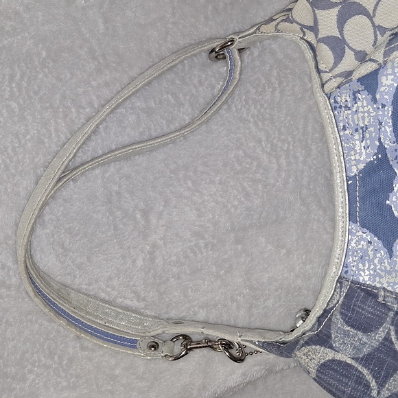 Coach Poppy Denim Patchwork Hobo - Picture 14 of 14